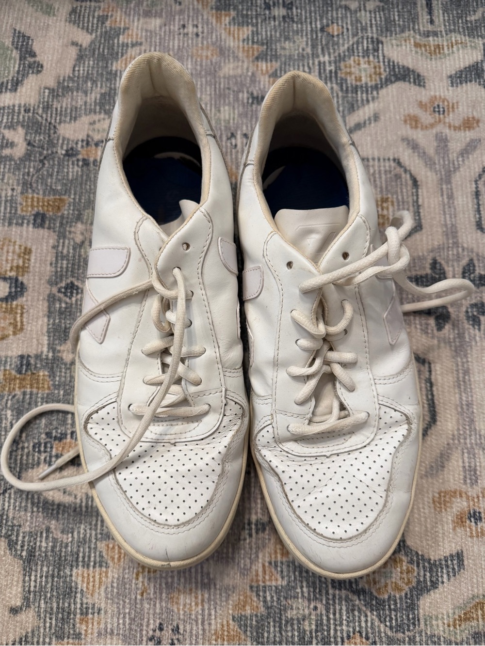 Veja Women's White and Black Sneakers